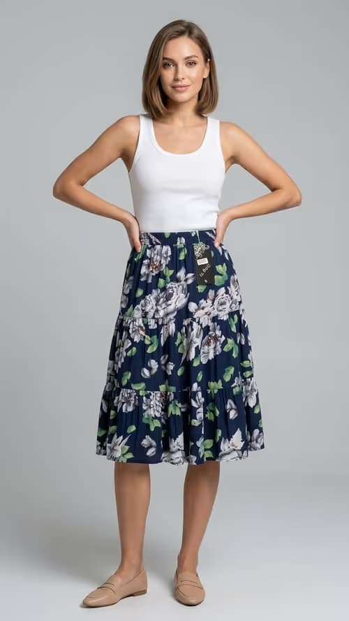 knee length skirt