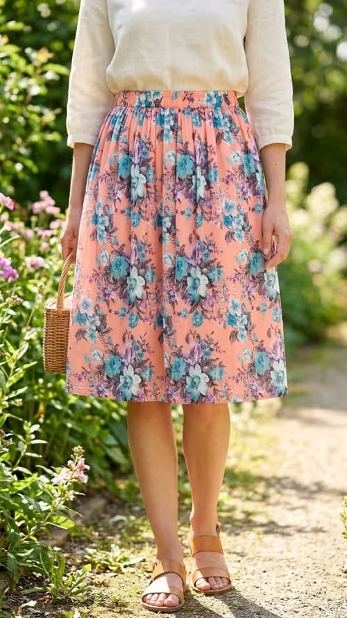 knee length skirt