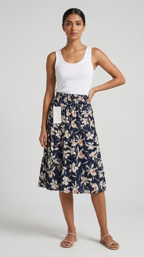 knee length skirt
