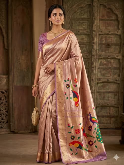 Paithani saree with ready blouse