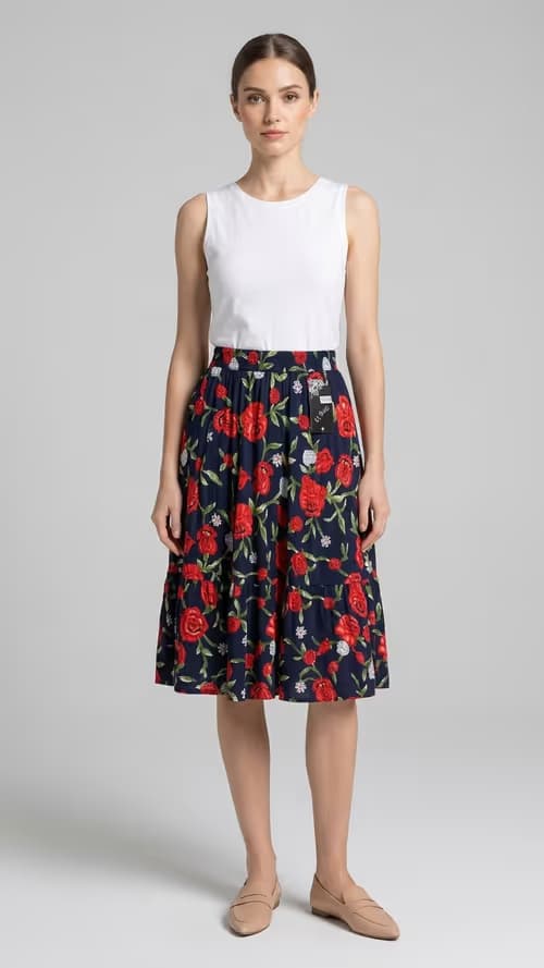 knee length skirt