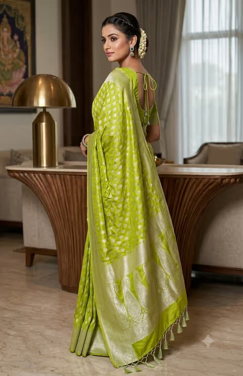 georgette saree with ready blouse