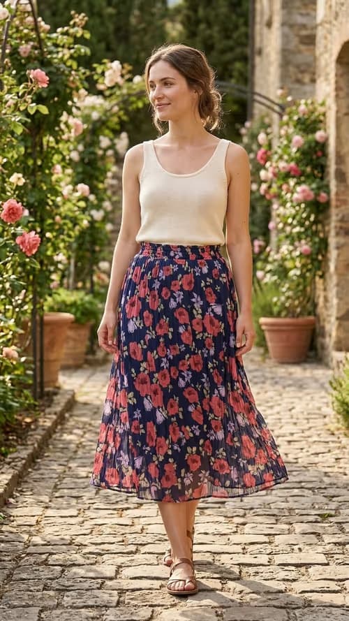 knee length skirt